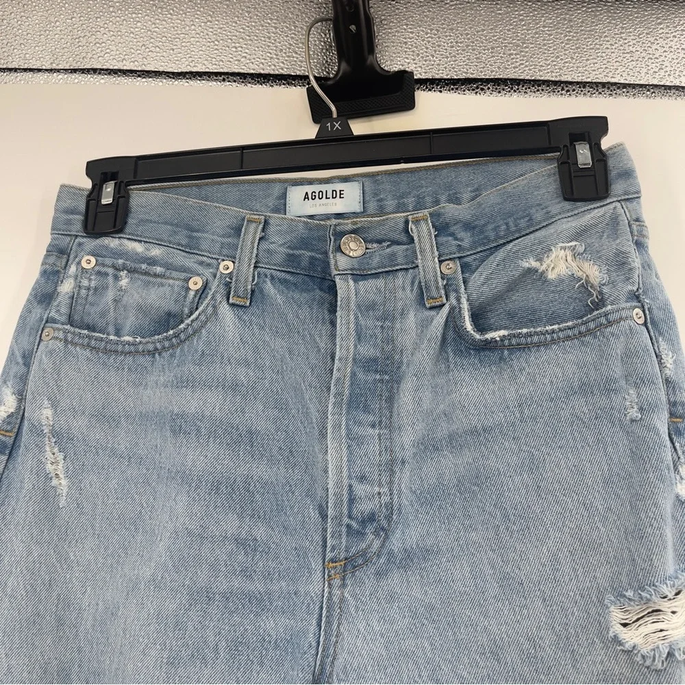 AGOLDE 90's Mid Rise Loose Fit Jeans in Fall Out - Picture 3 of 14